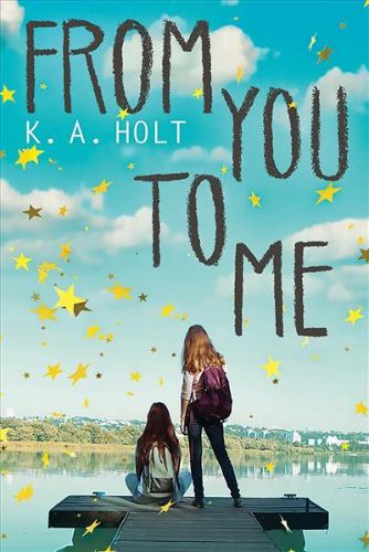 Illustrated hardback of "From You to Me," a novel about Amelia Peabody's journey through grief and personal growth.