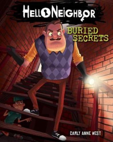 "Cover of 'Buried Secrets' featuring a young boy staring at a mysterious house, hinting at adventure and suspense in suburban investigation."