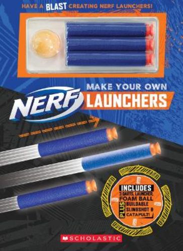 Creative DIY kit for building NERF launchers, including catapults and slingshots, perfect for fun and engineering skills.
