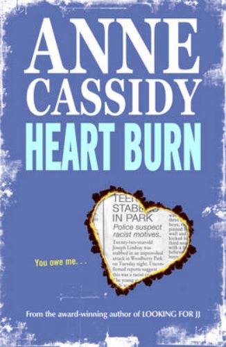 Paperback thriller 'Heart Burn' featuring a gripping plot of suspense, secrets, and choices centered around Ashley and Tyler.