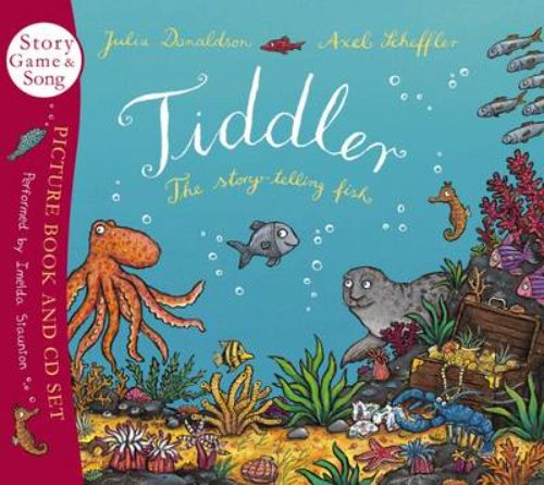 Illustrated Tiddler book and CD set featuring an enchanting underwater tale with audio elements and interactive games.