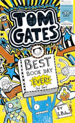 Cover of 'Best Book Day Ever', showcasing vibrant illustrations of children in costumes during Oakfield school's BOOK WEEK.