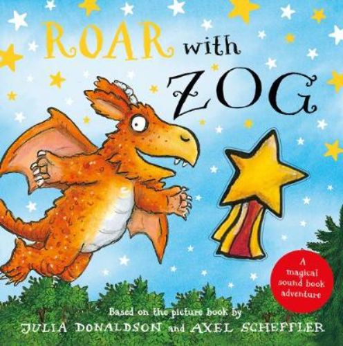 Interactive sound book 'Roar with Zog', featuring Zog the dragon, engages toddlers with sounds and storytelling in an enchanting adventure.