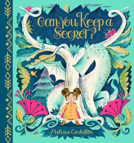 Illustrated cover of 'Can You Keep a Secret?', featuring Winnie and magical endangered creatures like a dragon and gryphon.