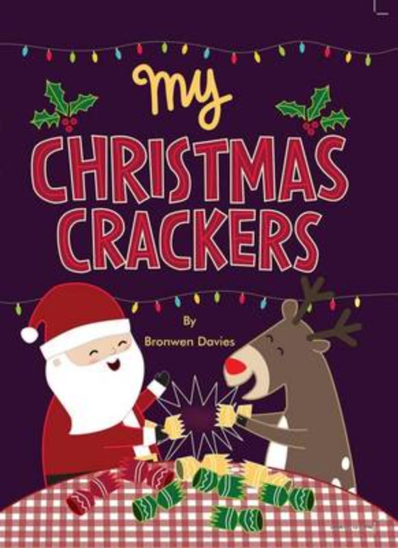 Hardback Christmas joke book for kids, featuring colorful illustrations and humorous content for festive fun and laughter.
