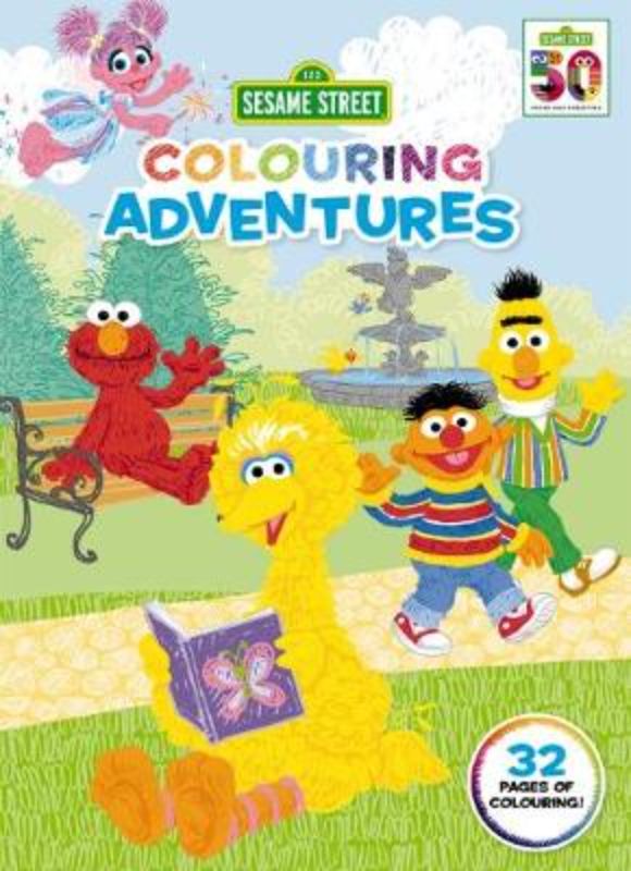 Vibrant activity book featuring 32 pages of Sesame Street colouring adventures for young artists aged 3 and up.