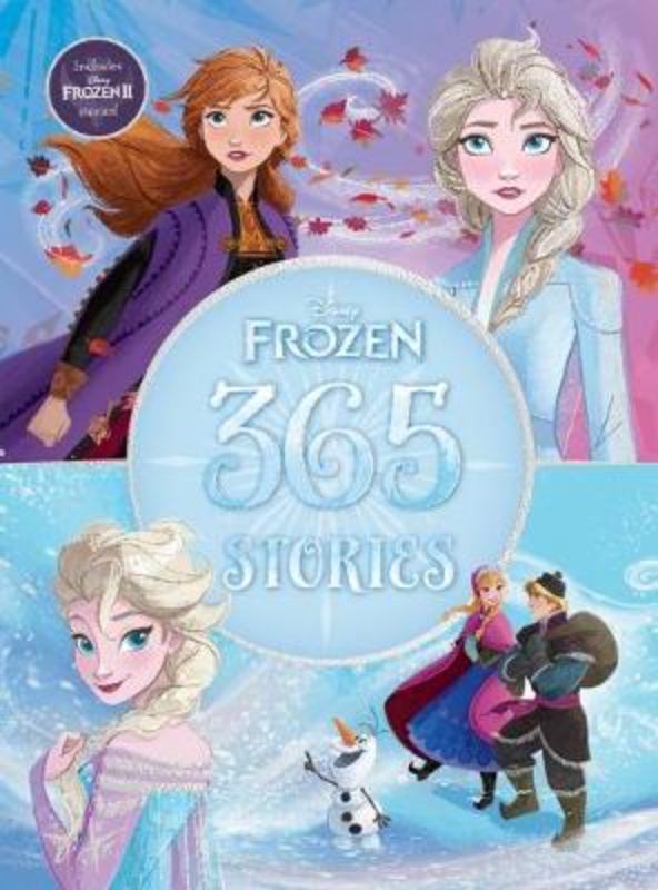 Hardback picture book featuring 365 enchanting Frozen stories and vibrant illustrations for magical family reading.