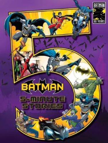 Hardback collection featuring 10 thrilling Batman stories for kids, ideal for quick bedtime reading adventures.