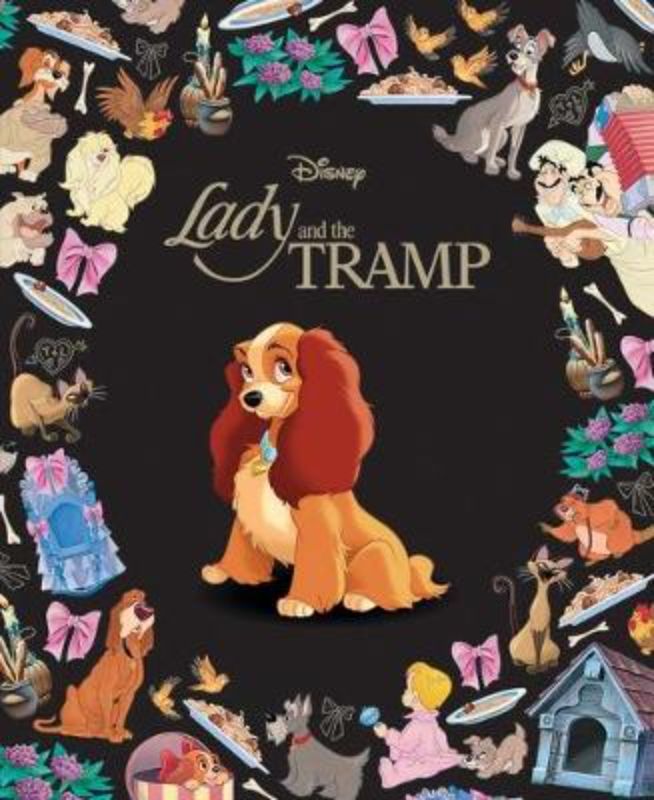 Illustrated hardback picture book, "Lady and the Tramp," capturing love and adventure for ages 3-7.