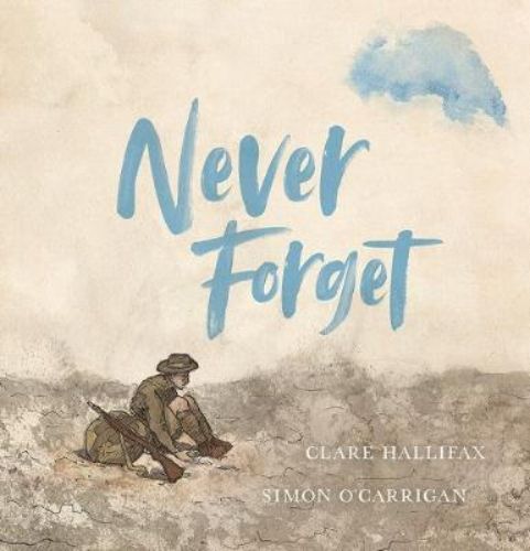 Hardback book "Never Forget" showcases poignant WWI illustrations, honoring soldiers, nurses, and families' sacrifices.