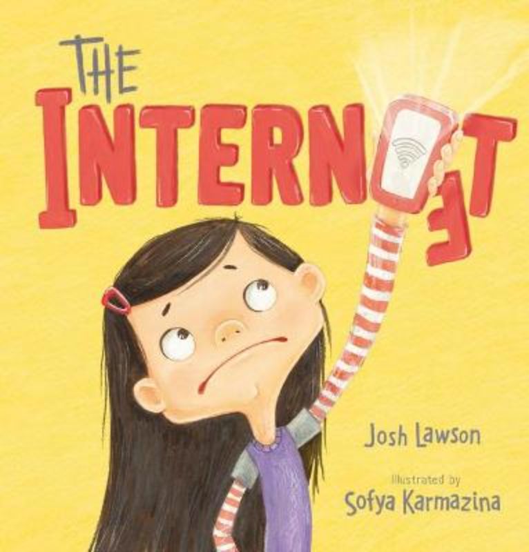 Hardback picture book titled "The Internot" with 32 illustrated pages, fostering imagination and a love of reading in children.