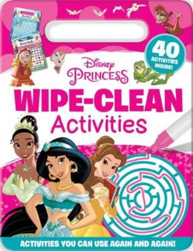 Wipe-clean activity book featuring Disney Princesses for endless fun and creativity with a reusable pen.