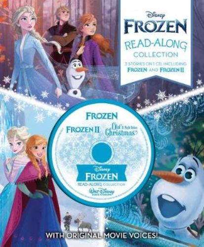 Deluxe Frozen Read-Along Collection with hardback stories and CD, featuring Elsa, Anna, and Olaf's adventures.