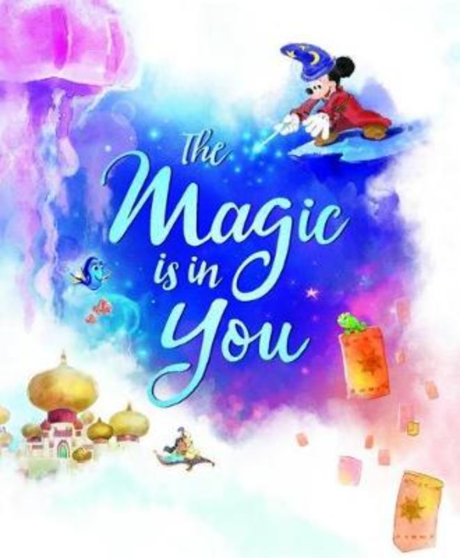 Hardback picture book featuring Disney characters, inspiring self-belief and resilience through beautiful illustrations and messages.