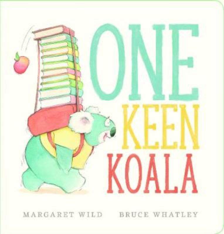 Hardback picture book featuring a koala's school adventures, promoting counting and literacy for preschoolers.