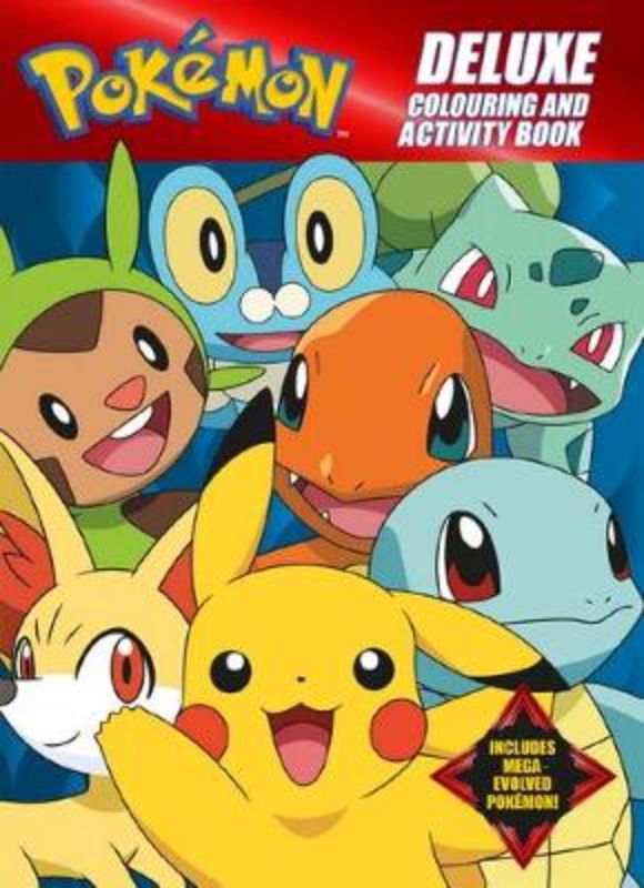 Coloring and activity book with 48 pages featuring Pikachu and other Pokémon for creative fun and entertainment.