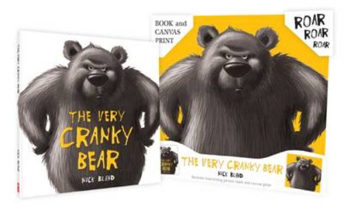 Hardback edition of "Very Cranky Bear," featuring vibrant illustrations and a heartwarming story of friendship in the jungle.