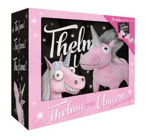 Thelma the Unicorn Mini Boxed Set with Plush featuring a charming storybook and cuddly plush toy for imaginative play.