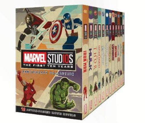 The Marvel Studios Anniversary Collection paperback features 12 junior novels celebrating a decade of iconic superhero films.