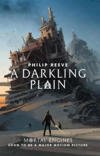 Cover of "A Darkling Plain," depicting a post-apocalyptic London with elements of conflict and mystery.