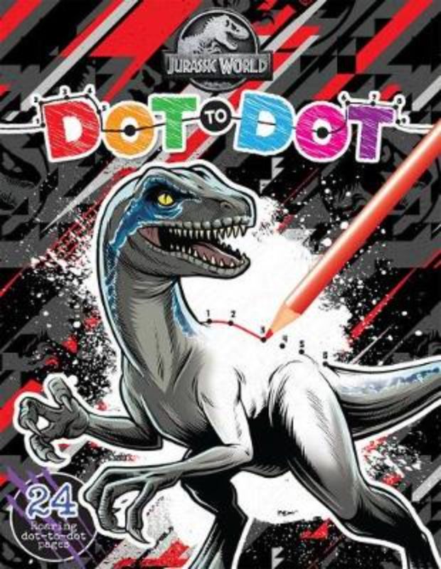 Activity book featuring dot-to-dot dinosaur illustrations for creative kids, enhancing fine motor skills and imagination.