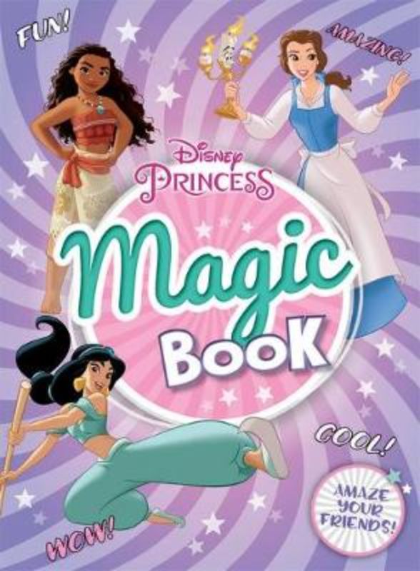 Interactive Disney Princess: Magic Book with 44 pages that transforms blank paper into colorful scenes of beloved characters.