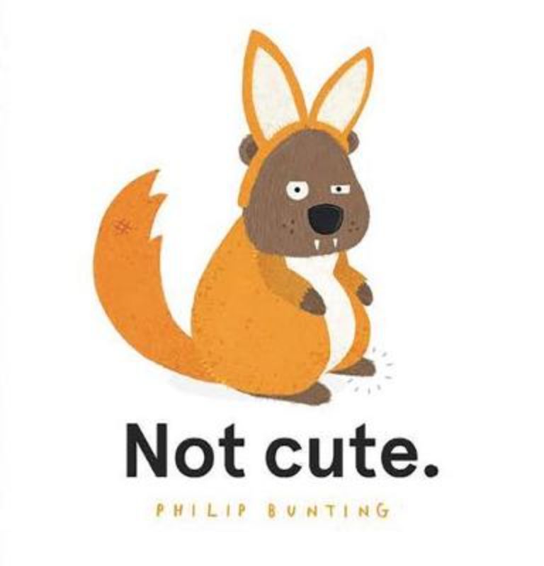 Hardback children's book "Not Cute" featuring a stubborn Quokka challenging the notion of cuteness in a whimsical 32-page story.