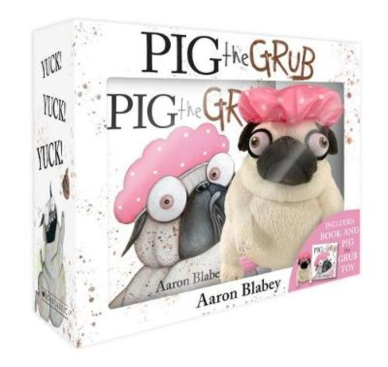 "Pig the Grub Mini Boxed Set featuring a cuddly plush toy and a charming storybook for young readers."