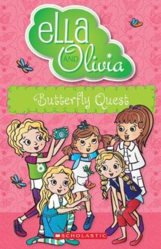 Illustrated chapter book "Ella and Olivia #27: Butterfly Quest" invites kids aged 6-9 on a nature adventure with butterflies.