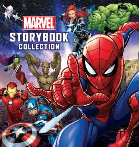 Marvel Storybook Collection: a vibrant hardback with 160 pages of action-filled tales featuring beloved superheroes for young readers.