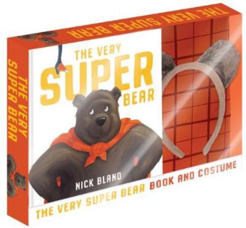 Mini boxed set featuring The Very Super Bear with a costume, perfect for imaginative play and early literacy development.