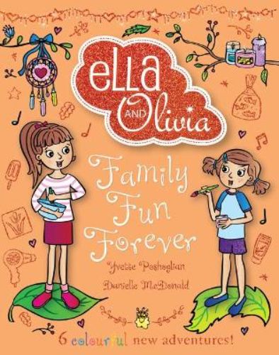 Hardback book featuring Ella and Olivia's heartwarming adventures, celebrating sisterhood and family fun for young readers.