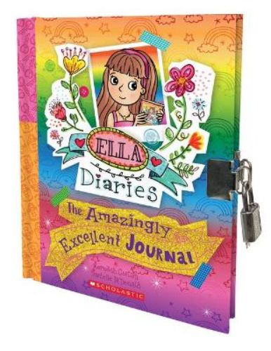 A hardback journal with 96 pages featuring creative tips and inspiration for kids and teens by Ella, published by Scholastic Australia.