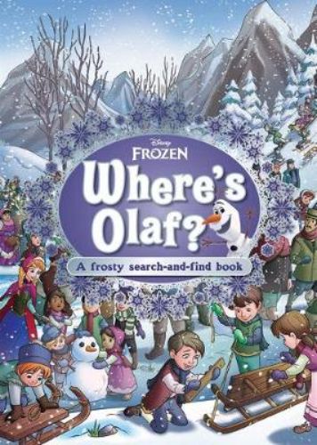 A delightful hardback search-and-find book featuring Frozen characters in enchanting Arendelle scenes for kids' exploration.