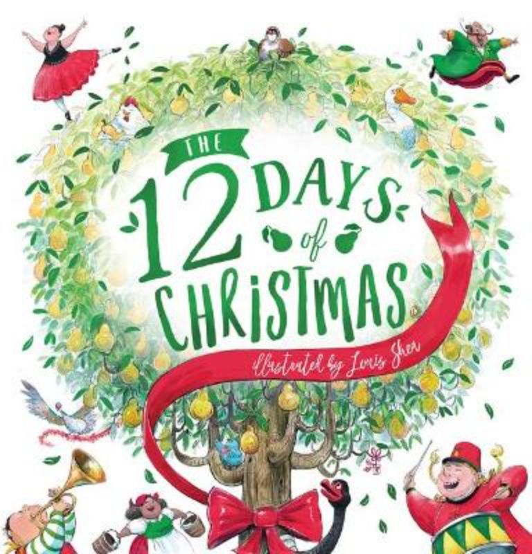 Illustrated hardback picture book for children, celebrating the 12 days of Christmas with whimsical gifts and counting fun.