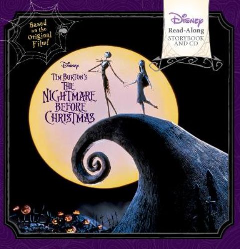 Tim Burton's Nightmare Before Christmas storybook and CD set featuring Jack Skellington's whimsical adventure of holiday cheer.