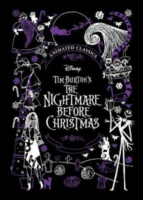Hardback picture book featuring Tim Burton's The Nightmare Before Christmas with stunning illustrations and nostalgic storytelling.