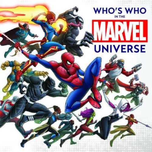Cover of "Who's Who in the Marvel Universe," showcasing iconic superheroes and villains with engaging character profiles.