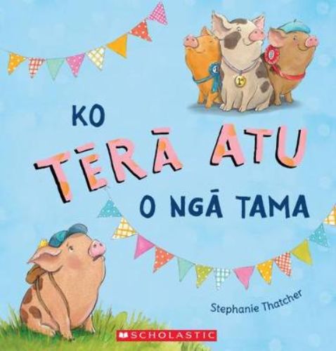 Cover of 'Tera Atu O Nga Tama, Ko,' a children's book about identity and kindness featuring Bertie, the kind brother.