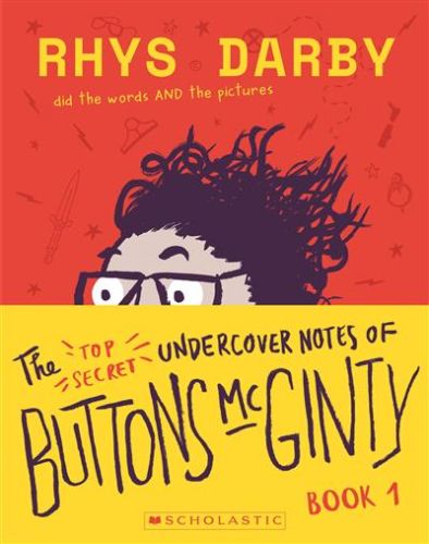 Cover of *The Top Secret Undercover Notes of Buttons McGinty*, a captivating middle-grade adventure novel with humor and mystery.