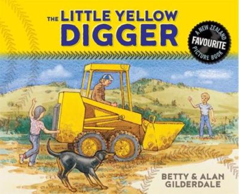 Hardcover edition of "The Little Yellow Digger," a children's book with 32 pages of adventure and teamwork for young readers.
