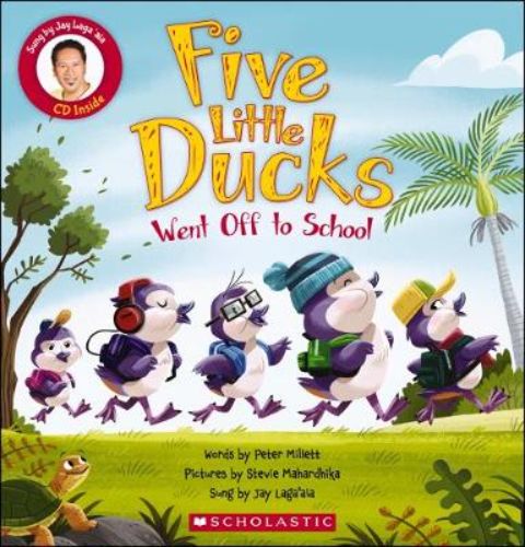 A whimsical children's book about five ducks' fun adventures going to school, perfect for early literacy engagement.