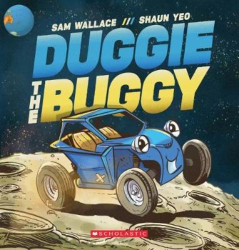 Illustrated children's book "Duggie the Buggy" features Duggie and Ronnie's adventurous journey of friendship and dreams.