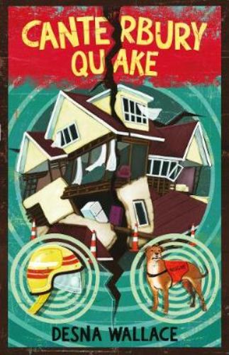 Cover of 'Canterbury Quake' paperback featuring an 11-year-old girl surrounded by imagery of earthquakes and resilience.