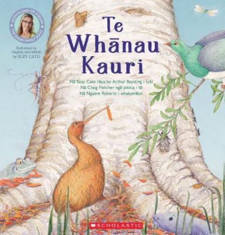 A colorful children's book showcasing New Zealand's Kauri forest and its unique wildlife, perfect for ages 3 to 7.