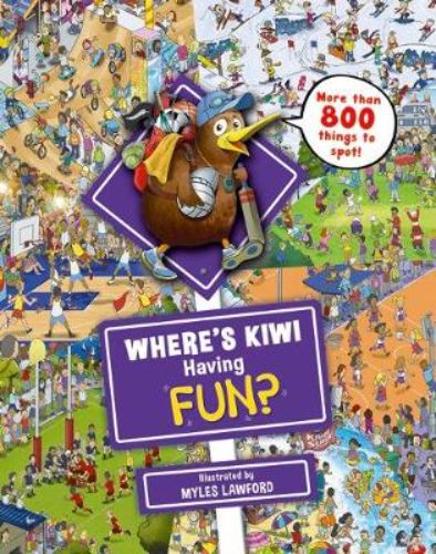 Illustrated hardback children's book featuring Kiwi's fun sports adventures and engaging characters for young readers.