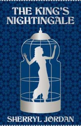 Cover of 'The King's Nightingale', featuring a fantasy realm with sultans, palaces, and Elowen's journey of courage and love.