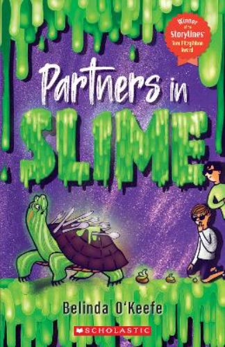 Cover of "Partners in Slime," featuring best friends Jake and Cooper amidst vibrant slime, capturing their adventurous entrepreneurial spirit.