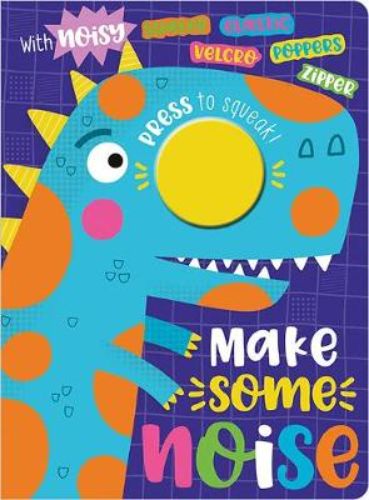 Vibrant board book for toddlers featuring interactive sounds and dinosaur-themed adventures to engage young readers.