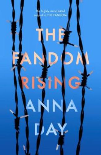 Cover of "The Fandom Rising," a thrilling dystopian novel featuring Violet, Katie, and Alice on a rescue mission for Nate.